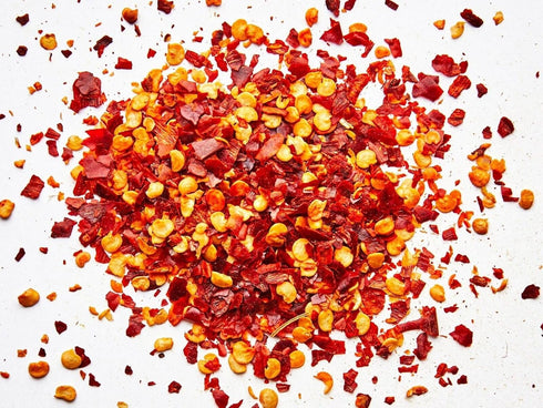 12 oz (Pack 2) Crushed Red Pepper Flakes, All Natural, Hot and Spicy Seasoning for Pizza, Pasta, Chili, Soup, Meat