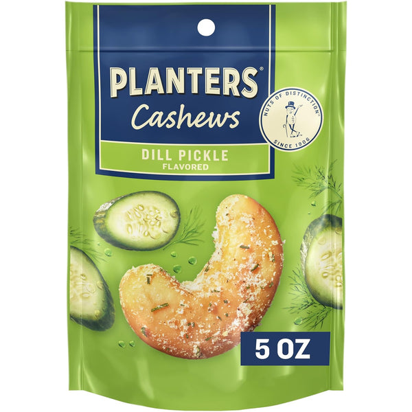 PLANTERS Cashews Dill Pickle - Trail Mix Snack Packs - Snacks with