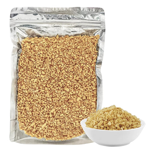 JTEDZI Crispy Fried Garlic, 1.1 lb (500g) Crunchy Fried Garlics Seasoning