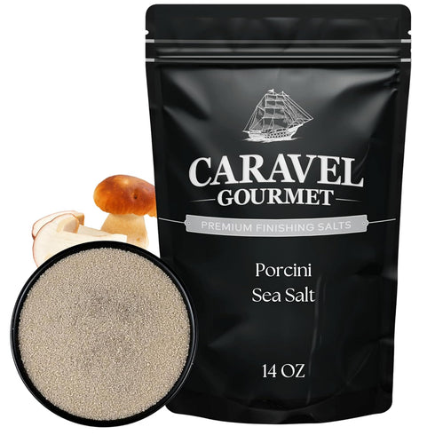Porcini Sea Salt Infused with Finely Ground Porcini Mushrooms Umami-Packed Mushroom Seasoning