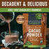 Viva Naturals Organic Cacao Powder, 8 oz Unsweetened Cocoa Powder for Baking & Smoothies, Certified Vegan