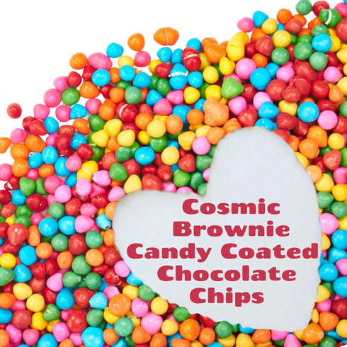 1.5 lbs Rainbow Candy Coated Chocolate Chips | Cosmic Brownie Sprinkles | Mini Chocolate Baking Chips for Ice Cream