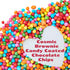 1.5 lbs Rainbow Candy Coated Chocolate Chips | Cosmic Brownie Sprinkles | Mini Chocolate Baking Chips for Ice Cream