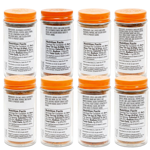 Generic Set Bulk Starter Seasoning for Seafood, Sweet n Smoky, Ultimate Burger, Chipotle, Carne Asada, Tomato Basil