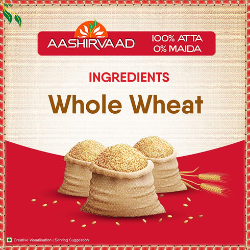 ITC 10kg 22lbs Aashirvaad Whole Wheat Atta