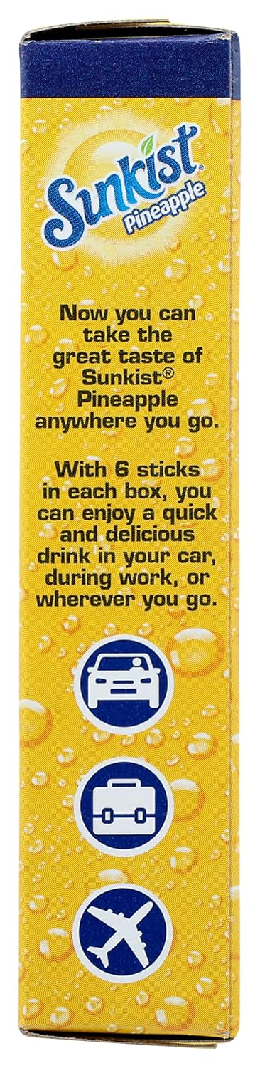 Sunkist Packs Zero Sugar Drink Mix Singles - Convenient Flavor