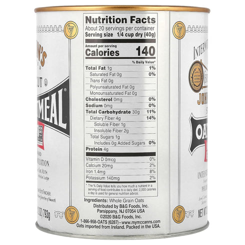 28 OZ Mccann Oatmeal Irish Can