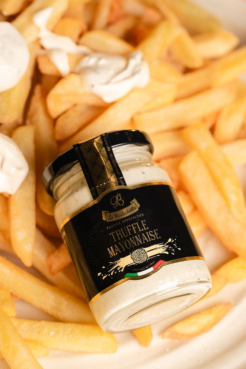3,17 oz (90 100% La Rustichella - Black Truffle Mayonnaise gr) - Made in Italy | Gluten-Free, Cholesterol-Free