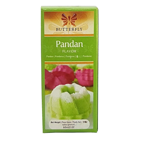 Pandan Flavoring Extract by Butterfly, 2 Ounce (60 ml) with Mini Refrigerator Magnet