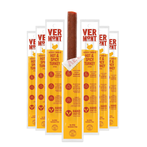 Vermont Smoke & Cure - Hot & Spicy Turkey Protein Snack -