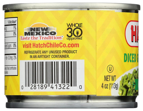 Hatch Farms 4 OZ HATCH CHILI COMPANY Mild Diced Chiles