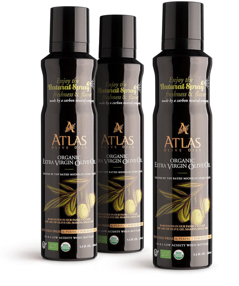 Olive Oil Spray by Atlas, Dual Function Olive Oil Cooking Spray and