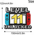 Level 11th Unlocked Cake Topper - Level 11th game Sign Theme Party Decorations 11th Birthday Level Up Cake Decorations for Video Game Themed Kids Boy Girl Party Supplies
