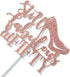 Rose Gold Still Fabulous at Fifty Cake Topper, Happy 50th Birthday Decoration for Party