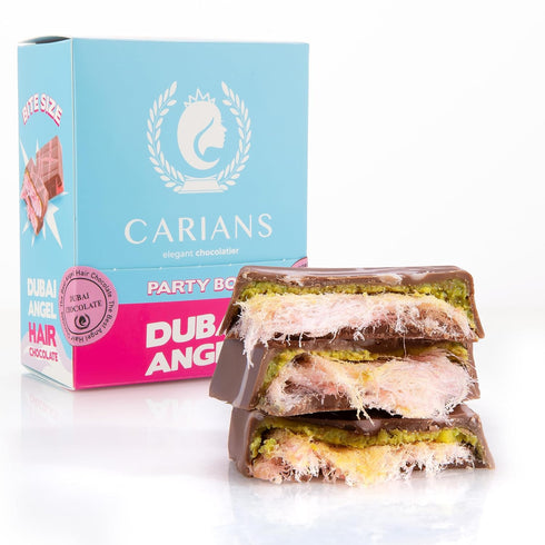 Carians Angel Hair Pomegranate Cotton Candy, Dubai Chocolate Candy with Pistachio and