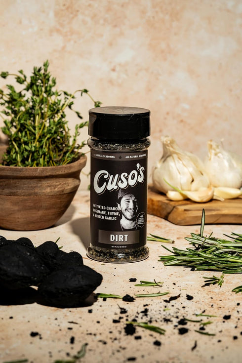 5 oz Cusos Dirt BBQ Seasoning - Dirt Rub - Bold Steak & Brisket Seasoning for Smoking - Dry Rub for Meat - Steak