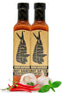 Hank Sauce Herb-Infused Hot Sauce - Versatile Hot Pepper Sauce with Fresh Basil & Garlic - 2 x 8 Ounces