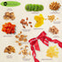(12 Package, NUT CRAVINGS - Easter Dried Fruit & Mixed Nuts Gift Basket in Reusable Wooden Tray + Ribbon Assortments)
