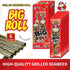 Tao Kae Noi Big Roll Grilled Seaweed Snacks, Spicy Flavor, 6 Pack, 3g Bags, Healthy Nori Rolls