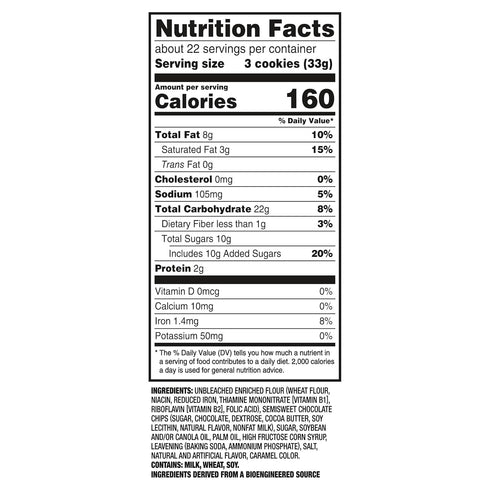 25.3 oz NABISCO CHIPS AHOY! CHIPS AHOY! Original Chocolate Chip Cookies, Party Size