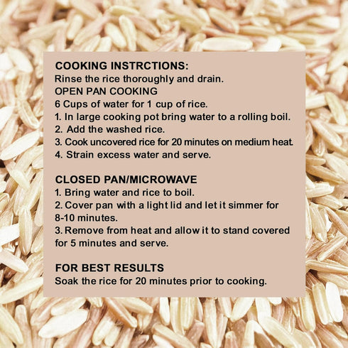 160 oz (10LB) Golden Crown Indian Brown Basmati Rice - | Tasty and Delicious, Flavorful Non Sticky Whole Grains |