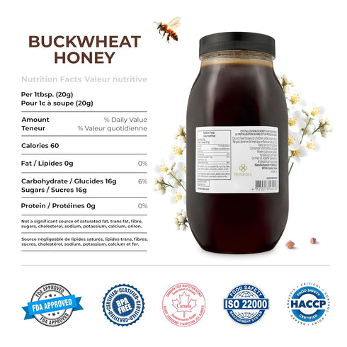 100% 1000g/35.2oz Pack 1 HONIGMA Marma Buckwheat Honey | Authentic Raw Honey from Ukraine | Pure, Unpasteurized & Fully