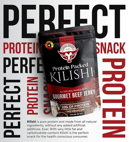 KILISHI 1.5Oz . Spicy - Hot - Original Premium Gourmet Beef Jerky. High Protein. Less fats & Carbs. Paleo and Keto