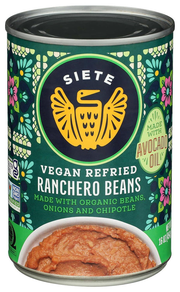 Siete Beans Refried Ranchero 16 OZ