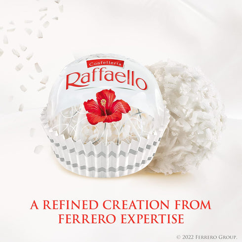 Raffaello 30 10.6 oz Coconut Almond Pralines in Metal Tin Box Individually Wrapped Treats