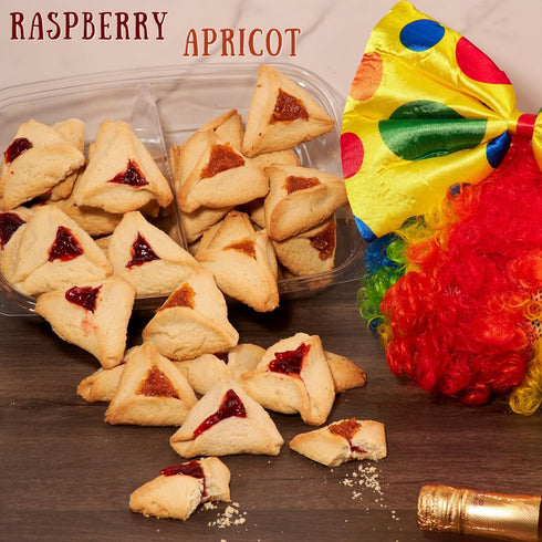 22 oz Shortbread Cookies Filled with Apricot and Rasperry Jam | Fruit Cookies, Gourmet Cookie Gifts | Kosher, Dairy