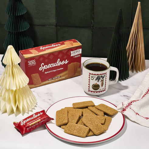 30 9 (Pack 1) ChocZero Speculoos Cookies, Gluten Free, No Added Sugar, Spiced Windmill Keto Cookie, Cookies Per Box