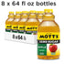 64 oz (Pack 8), Mott's Zero Sugar Apple Juice Drink, fl Bottle of Apple Flavor, Excellent Source of Vitamin C