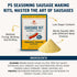 10 Lbs PS Seasoning Pineapple Teriyaki Bratwurst Kit - Sausage making Seasoning And Natural Hog Casings For Of Meat