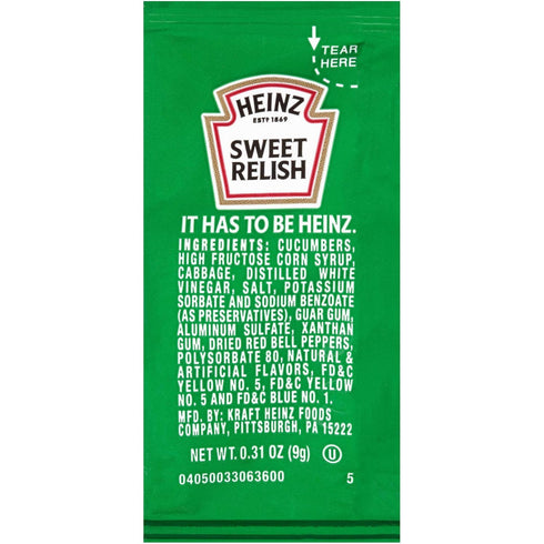 PailSail Pack (100 Pack, 100, Count) Condiment Variety - Single Serve Pouches: KETCHUP, MUSTARD, and RELISH - Perfect