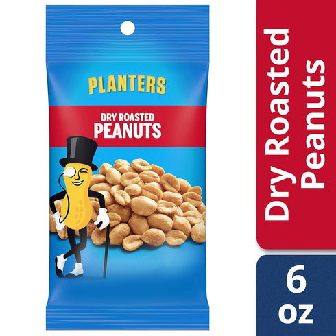 (6 oz Packet) Planters Dry Roasted Peanuts