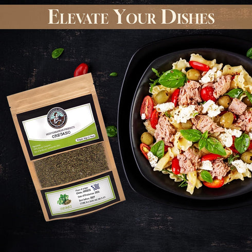 Greek Oregano Dried - Mediterranean Products Organic Oregano, Premium Leaves, Hand Picked, No Pesticides