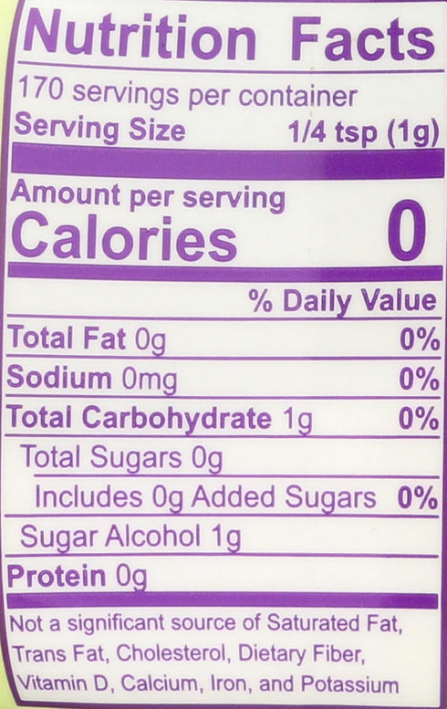 Organic Stevia, 6oz Jar, Zero Calorie Sweetener Blend, Keto Friendly, Non GMO, Gluten Free & Vegan, 1 Pack by Wholesome