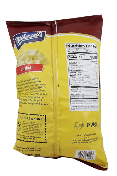 Mikesells 9.5 Oz Original Potato Chips