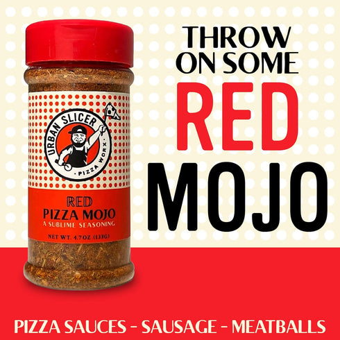 2 Pack Urban Slicer Pizza Worx - Red Pizza Mojo - Zesty Spices & Herbs Seasoning - Extra-Extraordinary, All-Purpose