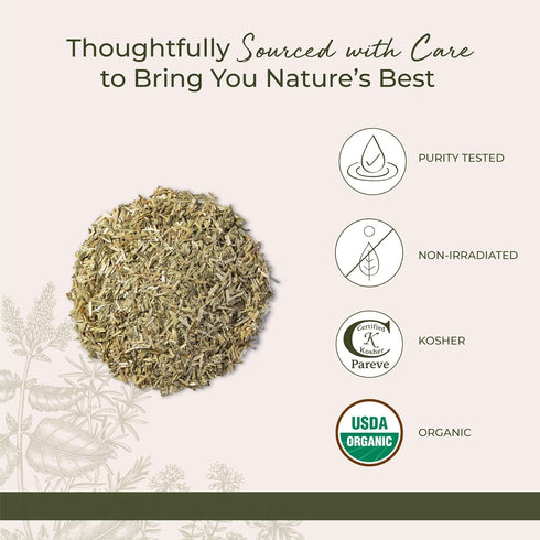 1 lb Starwest Botanicals Oatstraw Loose Leaf Organic - Dried Herb for Tea & Cooking, Cut & Sifted, Certified Kosher