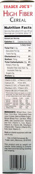 14.5 oz Trader Joes High Fiber Cereal