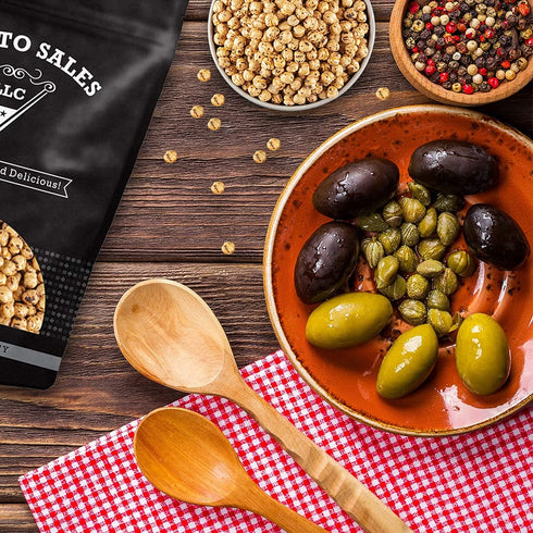 Packed 1 lb. (16 oz.) Chickpeas, Yellow double roasted, No Salt, Tasty Snack, Plant-Based Protein, Versatile, Energy