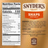 16 Oz Snyder's of Hanover Snaps Pretzels, Bag