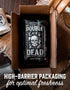 12oz Raven's Brew Coffee High Caffeine Coffee Dark Roast Whole Bean Double Dead