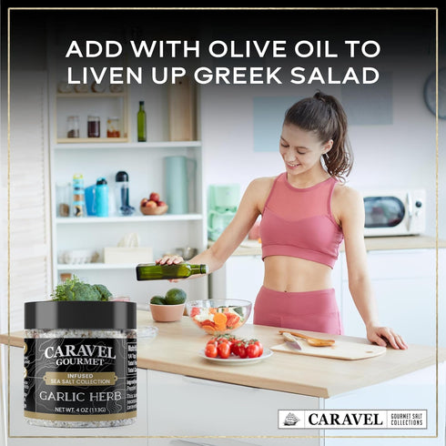 4 oz Garlic Medley Sea Salt - Jar