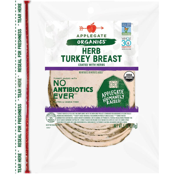 Applegate , Organic Herb Turkey Breast, 6oz