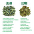 100% 0.53 oz INCAS USDA Organic Makrut Lime Leaves Direct From Thailand Original Authentic Thai Flavor & Citrus Aroma