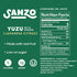 12oz, 6 Pack Sanzo Flavored Sparkling Water - Yuzu Lemon Seltzer (with Ginger) - Low Calorie Low Sugar Soda - Craft