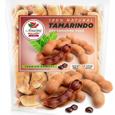 Whole Tamarind Pods, 1LB (16oz) - All-Natural Sweet and Sour Flavor Perfect