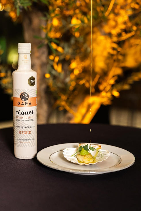 16.9 oz GAEA PLANET Organic Extra Virgin Olive Oil, fl | Cold Extracted Greek Olive Oil from Our Regenerative Estate |